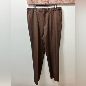 PURITAN mens heather brown dress pant 36x34